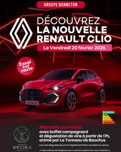 Découvrez la Nouvelle Renault Clio dans votre garage à Saint-Clair-Du-Rhône, Saint-Clair-du-Rhône, Groupe BONNETON