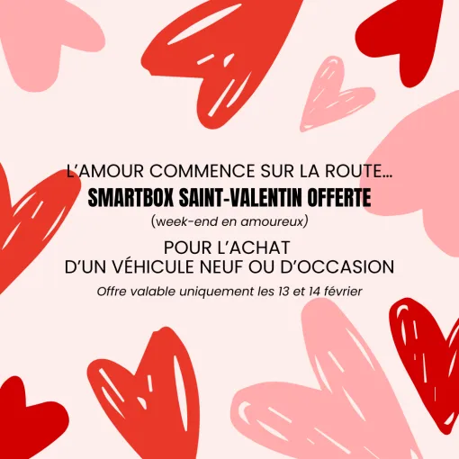 Saint-Valentin : une Smartbox OFFERTE pour l’achat de votre véhicule, Saint-Clair-du-Rhône, Groupe BONNETON
